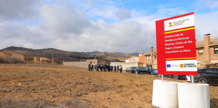 Primera piedra de la residencia de mayores de Ateca