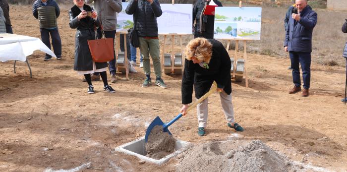 Primera piedra de la residencia de mayores de Ateca