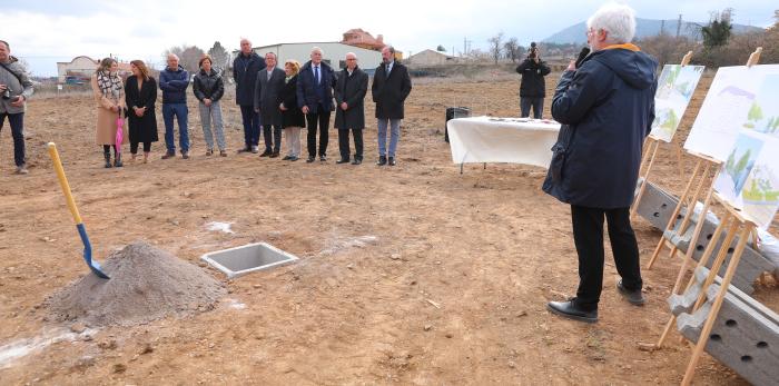 Primera piedra de la residencia de mayores de Ateca