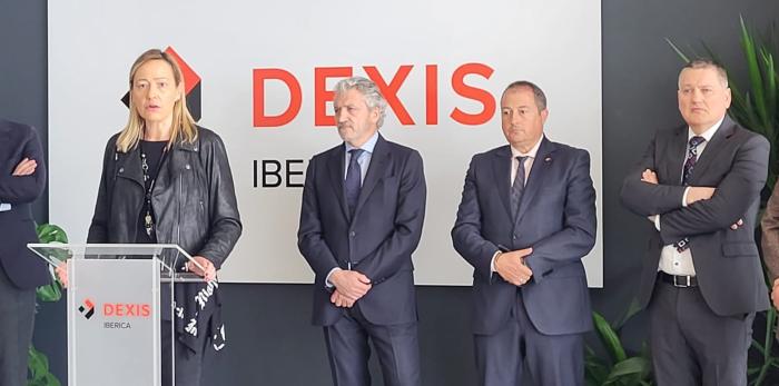 Marta Gastón en la inauguración del nuevo centro de Dexis Ibérica en PLAZA