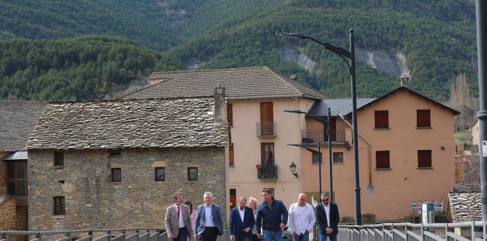 Visita del presidente Lambán a la comarca del Sobrarbe