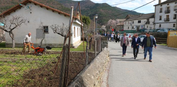 Visita del presidente Lambán a la comarca del Sobrarbe