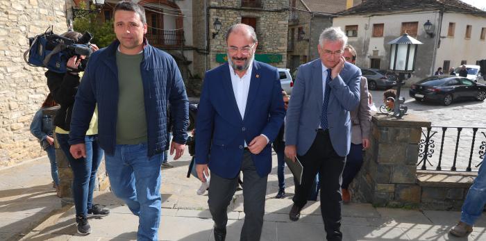 Visita del presidente Lambán a la comarca del Sobrarbe