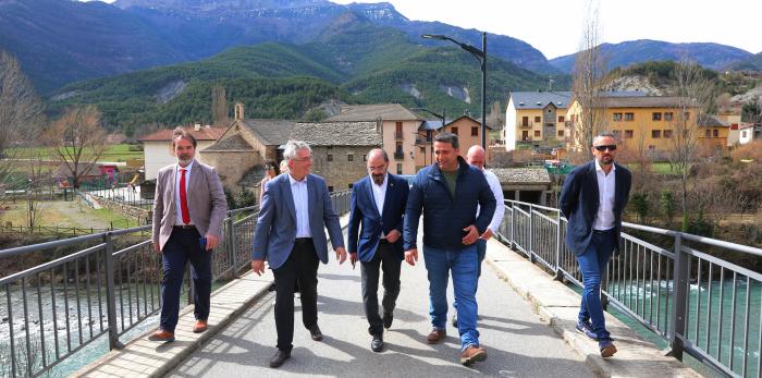 Visita del presidente Lambán a la comarca del Sobrarbe