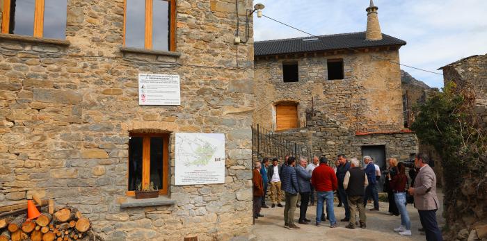 Visita del presidente Lambán a la comarca del Sobrarbe