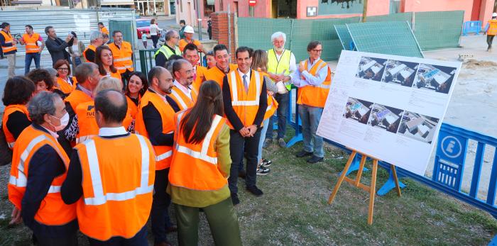 Visita a las obras del nuevo Centro de Salud de Barbastro