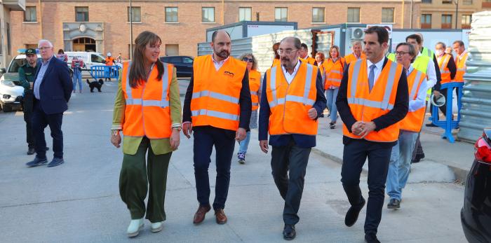 Visita a las obras del nuevo Centro de Salud de Barbastro
