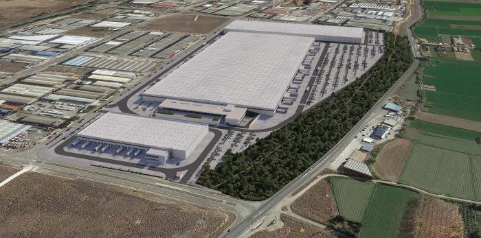 Nuevo centro de logística de Montepino en el solar de la antigua Universidad Laboral de Zaragoza