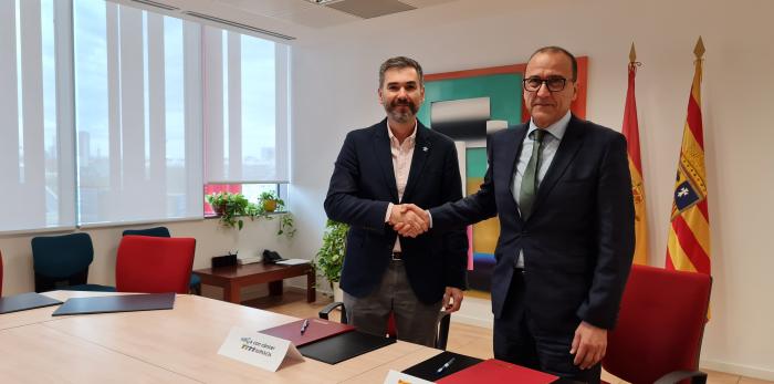 Presidente de Aspanoa y Felipe Faci