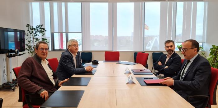 Presidente de Aspanoa y Felipe Faci