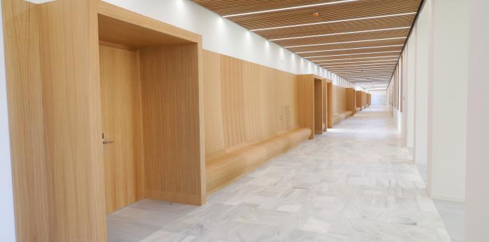 Presentación de las obras del edificio de la Facultad de Filosofía y Letras