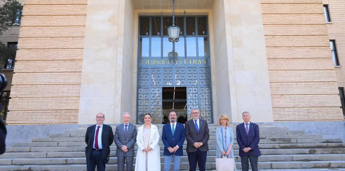 Presentación de las obras del edificio de la Facultad de Filosofía y Letras