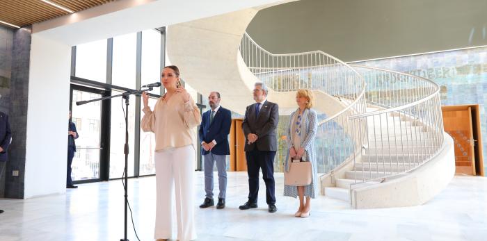 Presentación de las obras del edificio de la Facultad de Filosofía y Letras