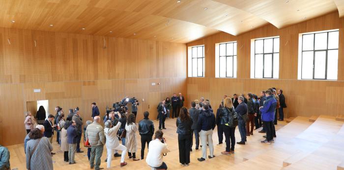 Presentación de las obras del edificio de la Facultad de Filosofía y Letras