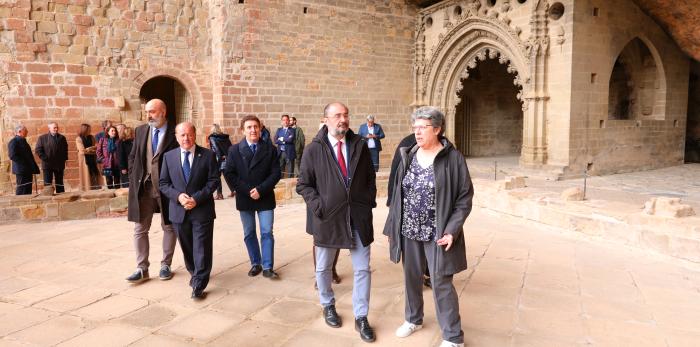El presidente Javier Lambán en San Juan de la Peña