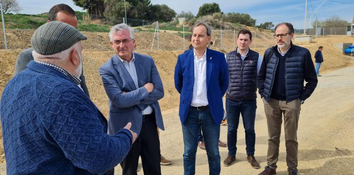 Olona inaugura las obras de modernización de regadío de Binéfar y Esplús.