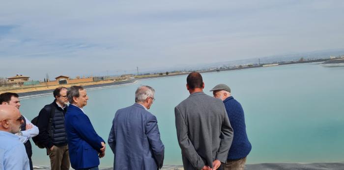 Olona inaugura las obras de modernización de regadío de Binéfar y Esplús.