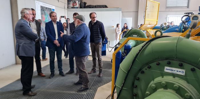 Olona inaugura las obras de modernización de regadío de Binéfar y Esplús.