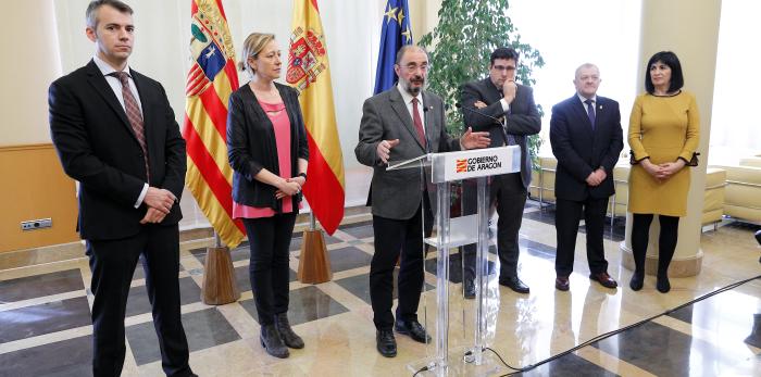 El Presidente de Aragón presenta la ampliación de una empresa