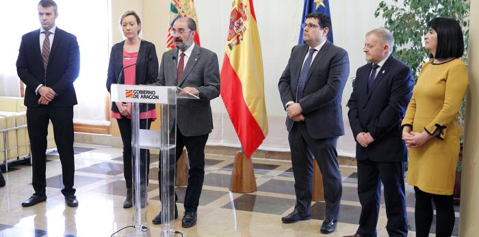 El Presidente de Aragón presenta la ampliación de una empresa
