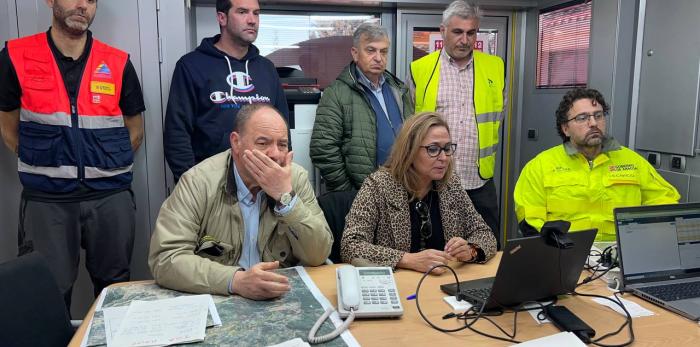 Mayte Pérez, en la reunión del CECOP este domingo 26 de marzo