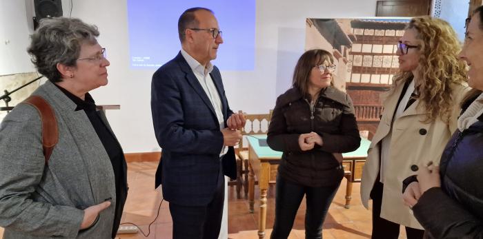 Marisancho Mejón, Felipe Faci, Carmen Soler y subdirectora del IPCE