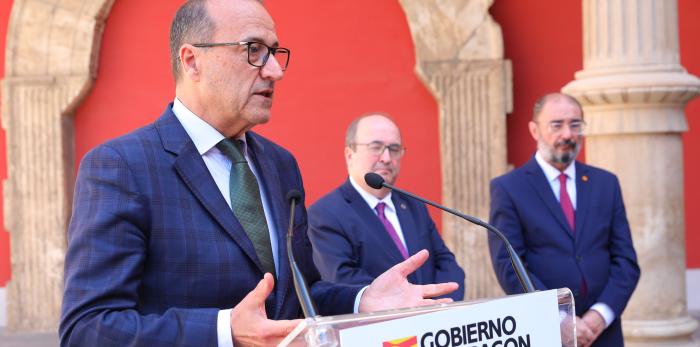 Lambán e Iceta visitan el Museo de Zaragoza y La Mantería