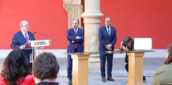Lambán e Iceta visitan el Museo de Zaragoza y La Mantería