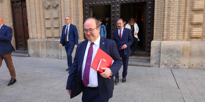 Lambán e Iceta visitan el Museo de Zaragoza y La Mantería