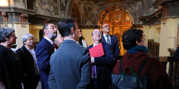 Lambán e Iceta visitan el Museo de Zaragoza y La Mantería
