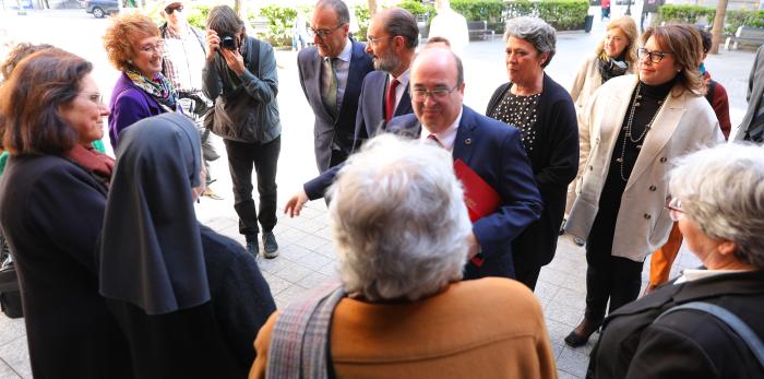Lambán e Iceta visitan el Museo de Zaragoza y La Mantería