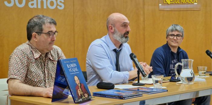 Presentación del cómic sobre Cajal editado por el Gobierno de Aragón