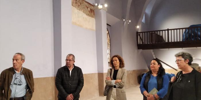 Restauración del interior de la iglesia de San Antón, en Tauste