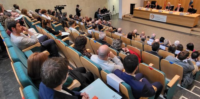 Marta Gastón en la celebración del patrón de la Facultad de Economía y Empresa