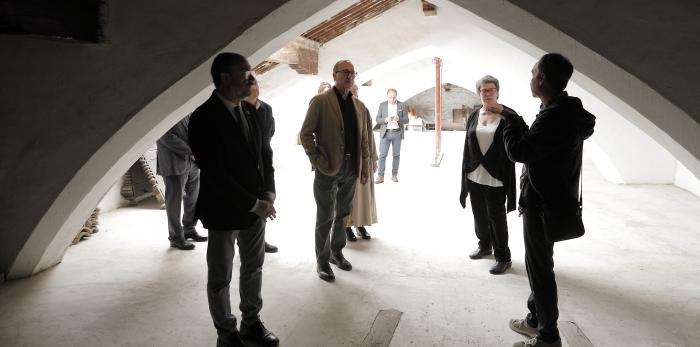 Visita al retablo de San Julián y Santa Lucía del Monasterio de las Canonesas del Santo Sepulcro