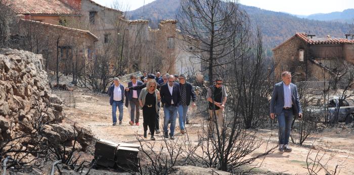 Reunión con los alcaldes por el incendio de San Agustín