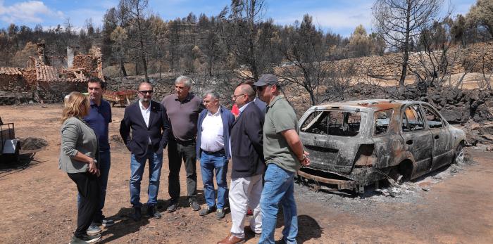 Reunión con los alcaldes por el incendio de San Agustín