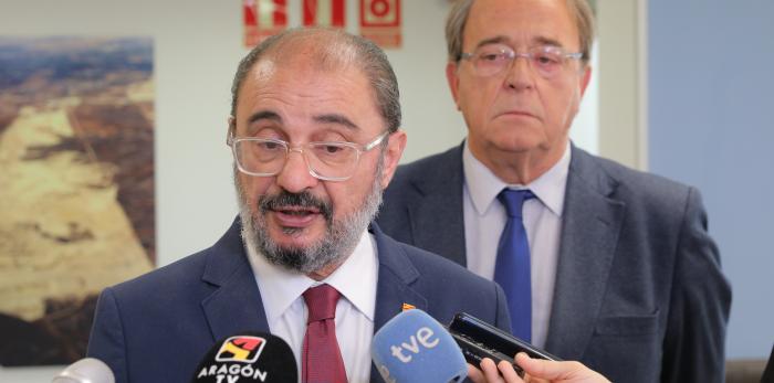 Lambán y Pérez Anadón se reúnen con la Entidad Urbanística de Conservación del PTR