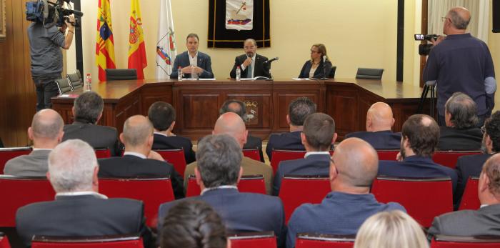 Lambán participa en la Jornada con los agentes sociales de Andorra