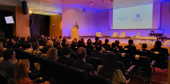 Marta Gastón en el décimo aniversario de Arahealth