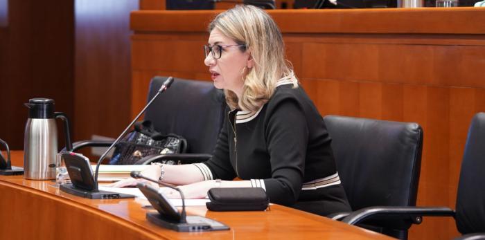 La consejera Claudia Pérez Forniés ha dado cuenta hoy de las principales líneas del presupuesto del Departamento de Educación, Ciencia y Universidades.