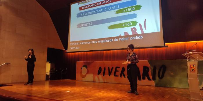 Varios momentos de la clausura de Diversario 2023