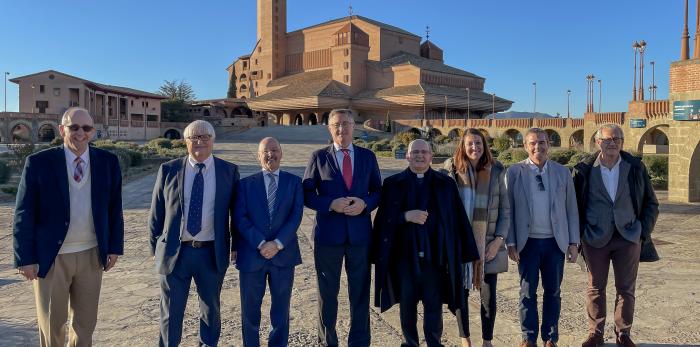 Blasco ha visitado el Santuario de Torreciudad.