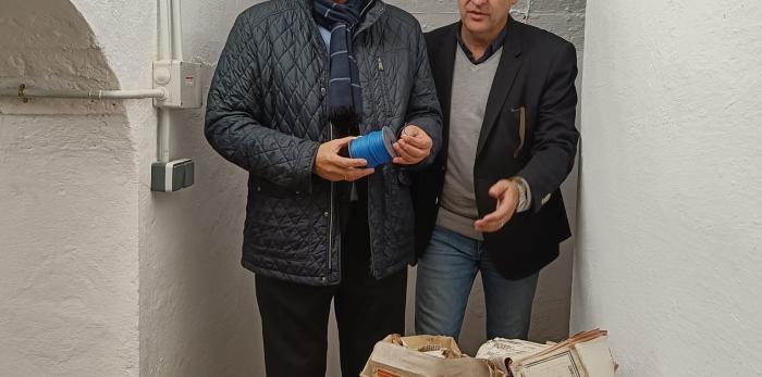 Blasco ha visitado el Parque Temático de la Minería y el Ferrocarril de Utrillas.