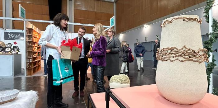 Mar Vaquero ha inaugurado este sábado la XL Feria de Artesanía Aragonesa