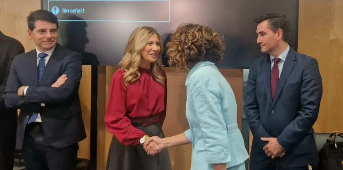 Mar Vaquero e Ignacio Barquero han asistido este lunes al Consejo de Política Fiscal y Financiera