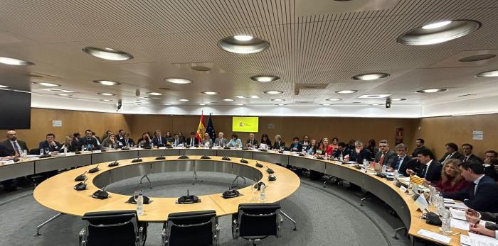 Mar Vaquero e Ignacio Barquero han asistido este lunes al Consejo de Política Fiscal y Financiera