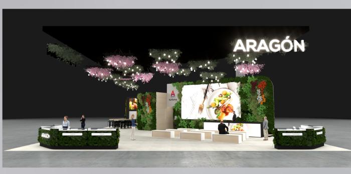 Recreación virtual del stand de FITUR 2024.