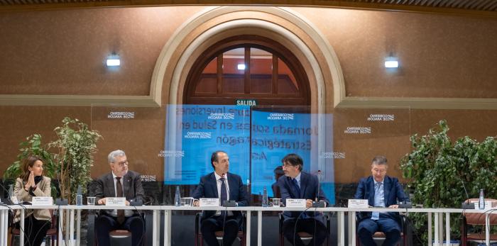 Participantes en las Jornada sobre Inversiones Estratégicas en Salud en Aragón.