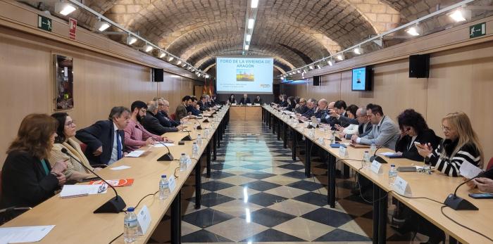 Reunión del Foro de la Vivienda de Aragón.